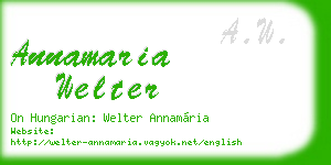 annamaria welter business card